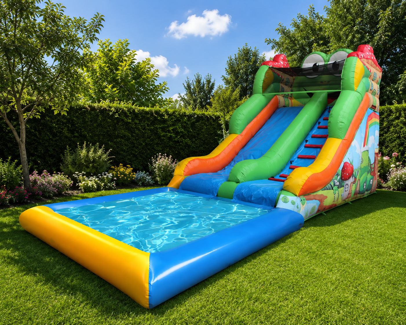 Location Structure toboggan aquatique avec bassin